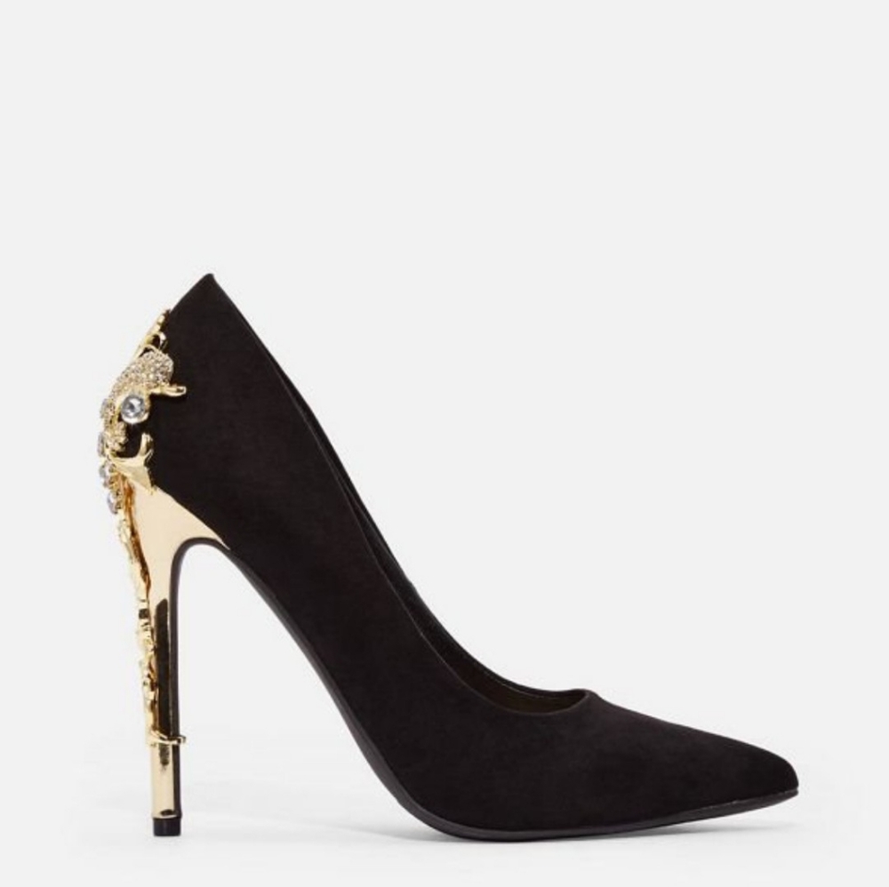 Black and Gold heels